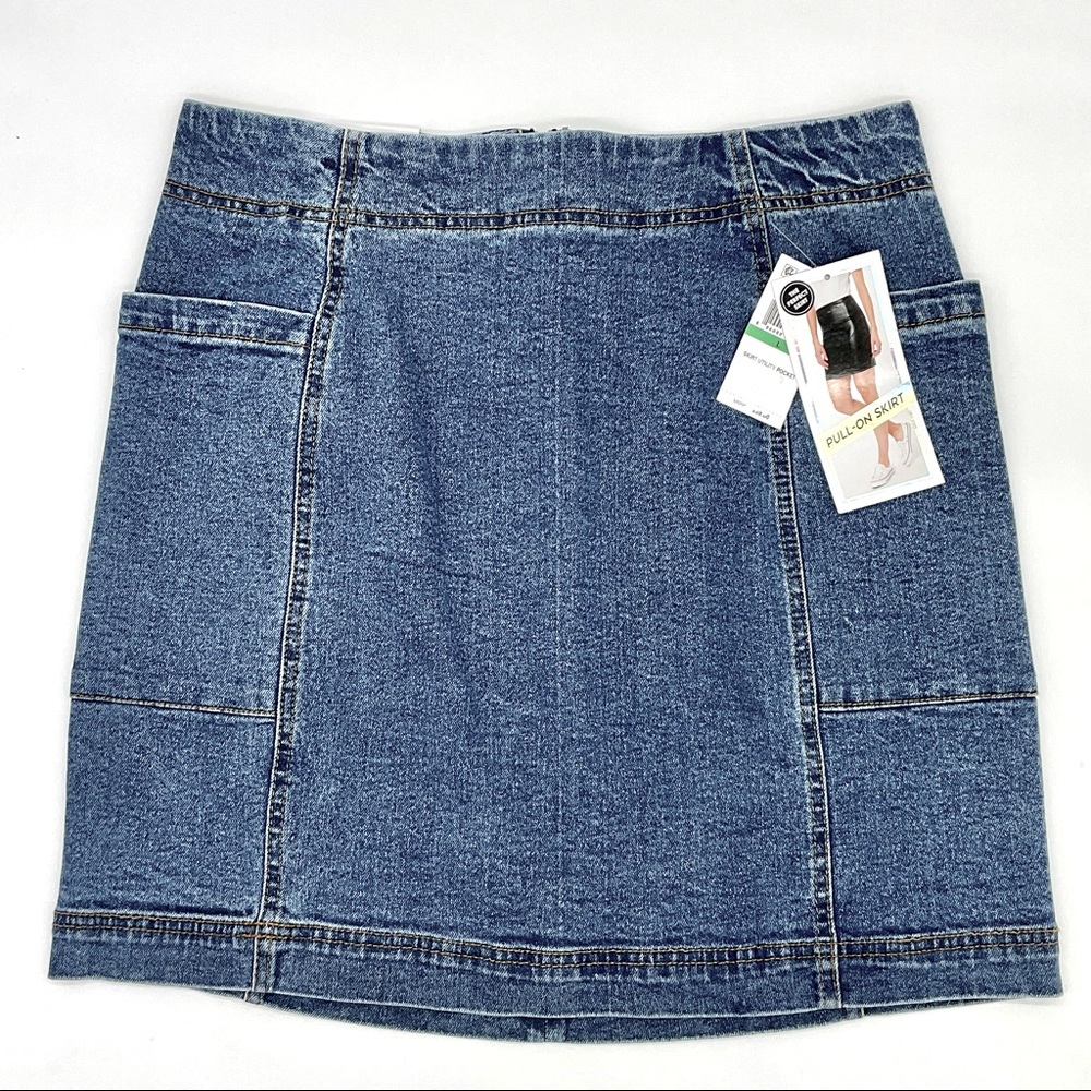 NWT Tinseltown Denim Jean Utility Skirt